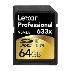 Lexar 64GB Professional SD 633x 95MB/s (Class 10, UHS-1)