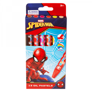 Spiderman 12 Oil Pastels Multi