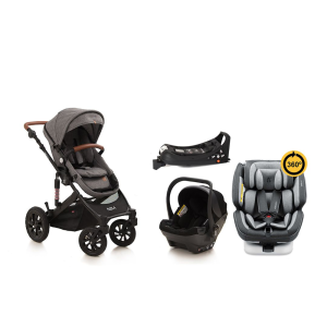 Noola Elite 5in1 Lunar Grey Travel System with ISOFIX & ONE360