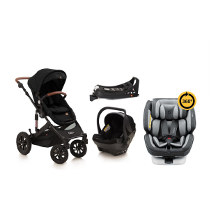 Noola Elite 5in1 Midnight Black Travel System with ISOFIX & ONE360