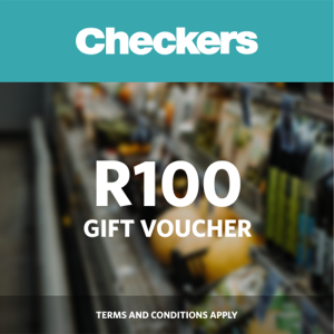 R100 Checkers Gift Card Voucher