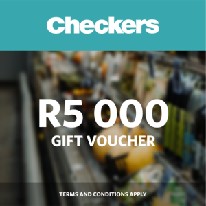 R5000 Checkers Gift Card Voucher