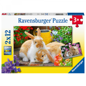 2X12Pc Puzzles-Little Cuddling Time