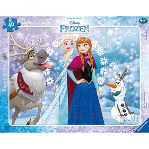 Frame Puzzle 30-48Pc-Frozen Anna & Elsa