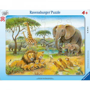 Frame Puzzle 30-48Pc-African Animal World