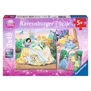 3X49Pc Puzzle-Disney Princess Dreams