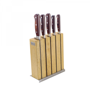 Snappy Chef 6pc Professional Knife-set with Block