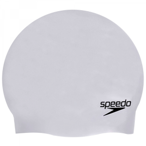 Plain Moulded Silicone Swim Cap - Chrome