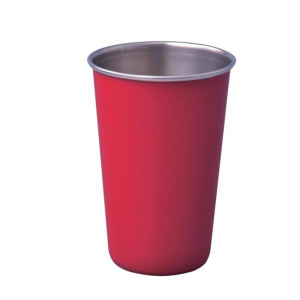 THERMOSTEEL RED 4X 400ml STAINLESS STEEL TUMBLERS
