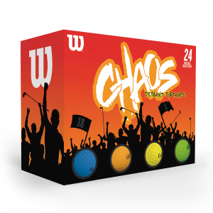 Wilson Chaos Golf Balls - multi-colour